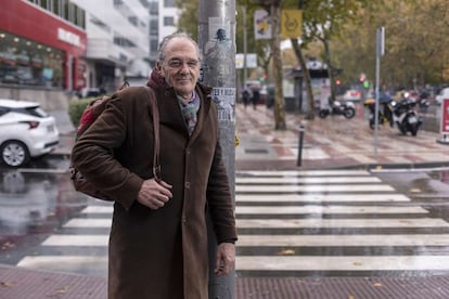 El actor Carlos Olalla, el pasado día 21 en una calle de Madrid.