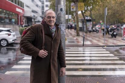 El actor Carlos Olalla, el pasado día 21 en una calle de Madrid.