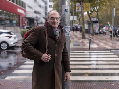 El actor Carlos Olalla, el pasado día 21 en una calle de Madrid.