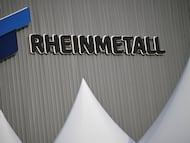 Logotipo del fabricante de municiones Rheinmetall.