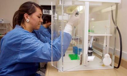 Una investigadora en el Instituto del Cáncer de Columbia (EEUU)