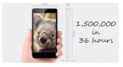 Huawei Honor 3C consigue un millón y medio de reservas en 36 horas.