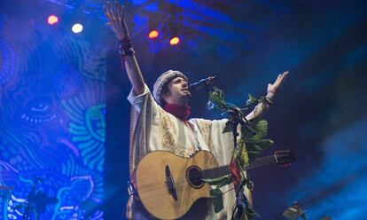 Concierto de Crystal Fighters el 7 de diciembre de 2016 en Barcelona.