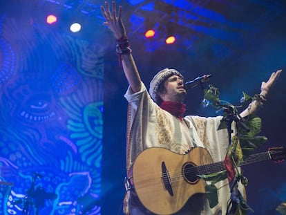 Concierto de Crystal Fighters el 7 de diciembre de 2016 en Barcelona. 