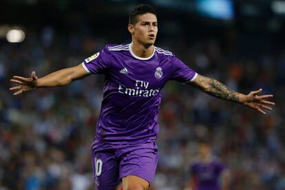 James, tras marcar al Espanyol.