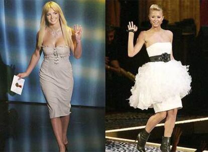 Britney y Paris saludan del mismo modo en las entregas de premios.