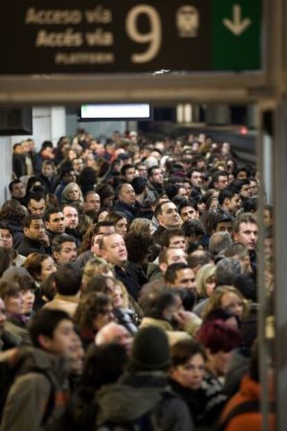 Retraso en Renfe en marzo de 2010.