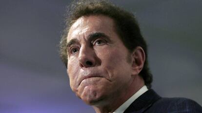 El empresario Steve Wynn en una rueda de prensa.