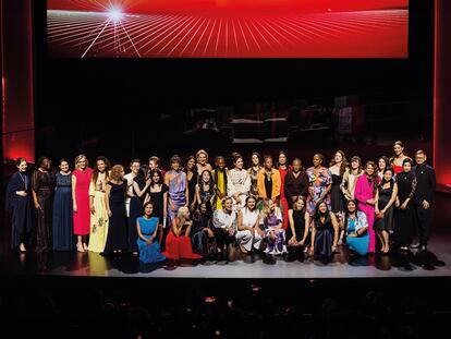 Las galardonadas de Cartier Women’s Initiative 2024, en la ceremonia de entrega de premios celebrada en Shenzhen, China.