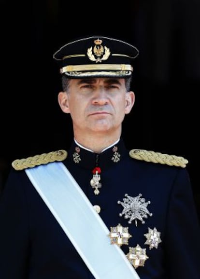 El rey Felipe, el día de su proclamación, el pasado 19 de junio.