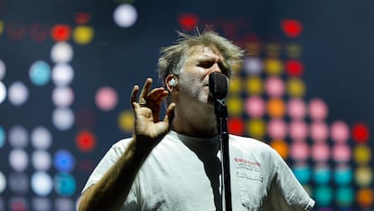 James Murphy, al frente de LCD Soundsystem, anoche en el festival Kalorama, en Ifema (Madrid).