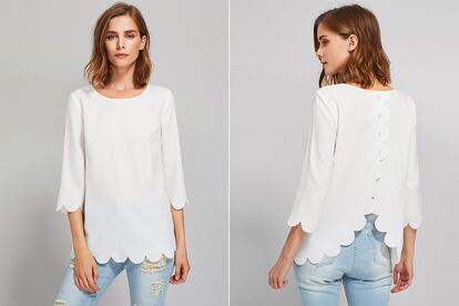 Blusa 100% poliéster de SheIn (10,41 euros).