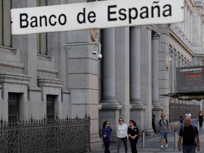 Fachada del Banco de España, en Madrid. EFE/Chema Moya/Archivo