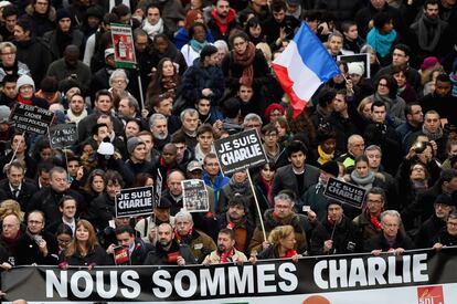 Milhões de pessoas participaram do ato em Paris.