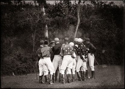 Jockeys en el Hipódromo de la Castellana (1924-1933).