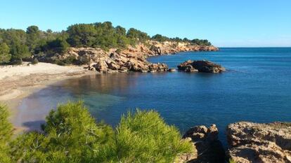 La playa del Estany Podrit.