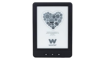 ereader Woxter con personalización de interlineado.