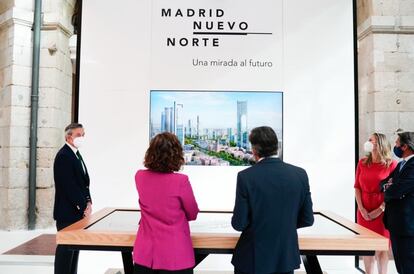 Presentación de la maqueta digital de Madrid Nuevo Norte en la Real Casa de Correos el pasado 7 de septiembre