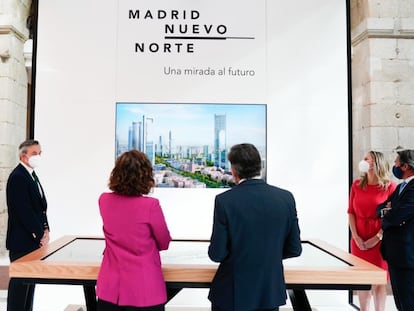 Presentación de la maqueta digital de Madrid Nuevo Norte en la Real Casa de Correos el pasado 7 de septiembre