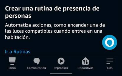 Rutina en Amazon Echo