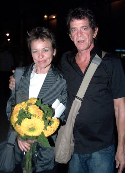 Laurie Anderson and Lou Reed in 2003 at the Howl! Festival in New York