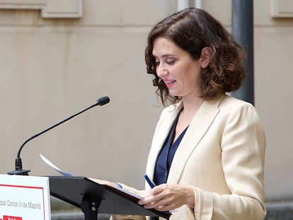 La presidenta de la Comunidad de Madrid, Isabel Díaz Ayuso.