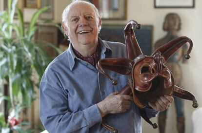 Dario Fo, a casa seva, en una imatge del 2008.