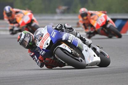 Jorge Lorenzo, en el GP de Rep&uacute;blica Checa.