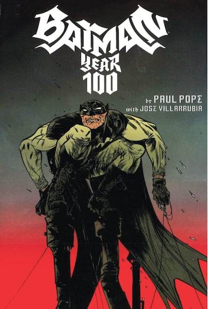 Si Frank Miller reinventó los inicios del justiciero en 'Batman: año uno', Paul Pope hizo lo propio, firmando guion y dibujo, en 'Batman: año 100'. Sin que se desvele nunca si bajo la máscara sigue Bruce Wayne, el año 2039 no marca una evolución muy halagüeña para Gotham. Como curiosidad, Pope se atrevió a crear un Robin negro.

La novela gráfica ha sido una de las más alabadas en la historia del personaje. Y cuenta con una relevante firma española, la de José Villarrubia, encargado de colorear este cómic de estética a caballo entre el feismo y expresionismo.