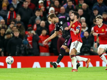 Harry Kane, durante el partido contra el Manchester United.