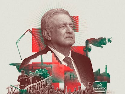 Ilustración con la imagen del presidente de México, Andrés Manuel López Obrador, en la portada de la revista 'The Economist'.