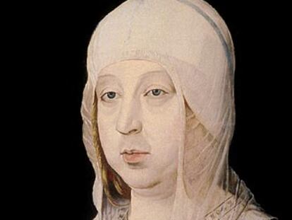 Retrato de Isabel la Católica. Copia de un original de Juan de Flandes.
