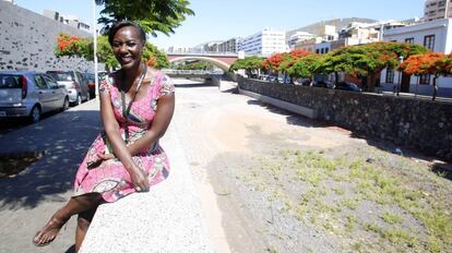 Chantal Djedjé, en una pausa del Festival MAPAS, en Santa Cruz de Tenerife.