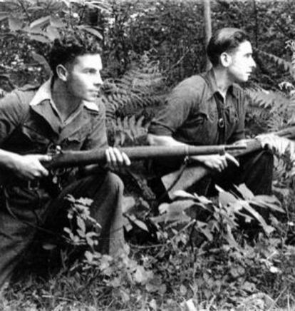 Manuel Alonso González y Aurelio Caixal, dos de los últimos maquis en Asturias.