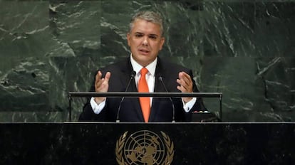 El presidente de Colombia, Iván Duque. 