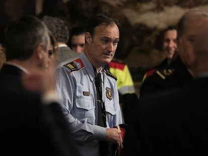 El comisario jefe de los Mossos, Eduard Sallent, en una foto de archivo.