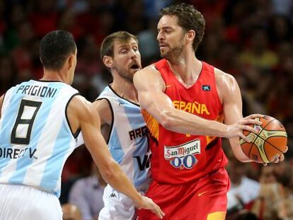 Pau Gasol, en el partido contra Argentina.