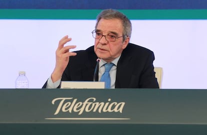 C&eacute;sar Alierta, presidente de Telef&oacute;nica.