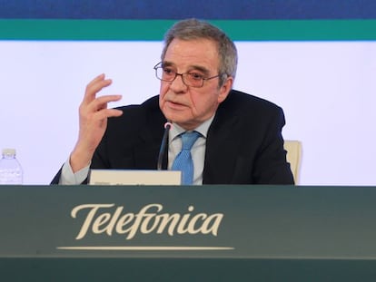 C&eacute;sar Alierta, presidente de Telef&oacute;nica.