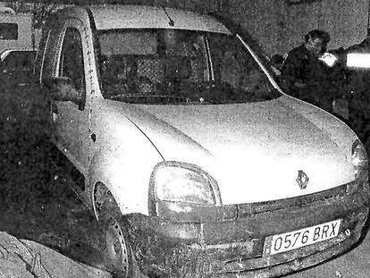 La furgoneta Kangoo robada en Alcalá de Henares.