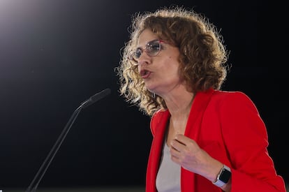 La vicepresidenta primera del Gobierno y ministra de Hacienda, María Jesús Montero.