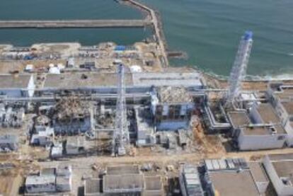 Imagen a&eacute;rea de la planta de Fukushima.
 
 EDITOR&#039;S NOTE: NO SALES. EDITORIAL USE ONLY.