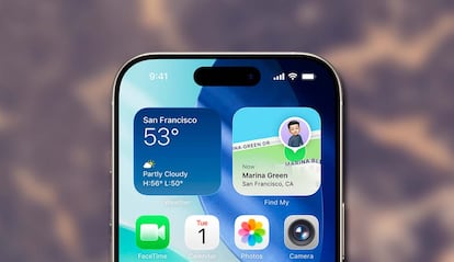 Uso de iOS 16 de Apple en un iPhone