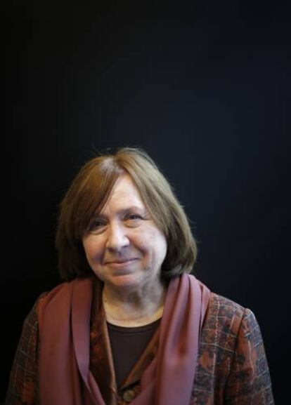 Svetlana Alexiévich, en Madrid.