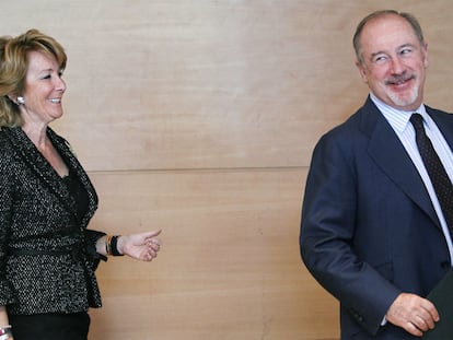 Los pisos de Caja Madrid unen a Aguirre y a Rato