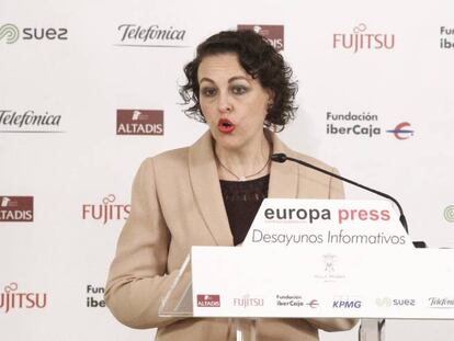26/11/2018 La ministra de Trabajo, Magdalena Valerio, protagoniza el Desayuno Informativo de Europa Press en Madrid   SOCIEDAD  Eduardo Parra - Europa Press