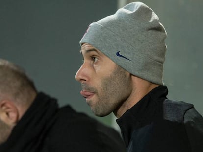 Mascherano, en un entrenamiento de esta semana.