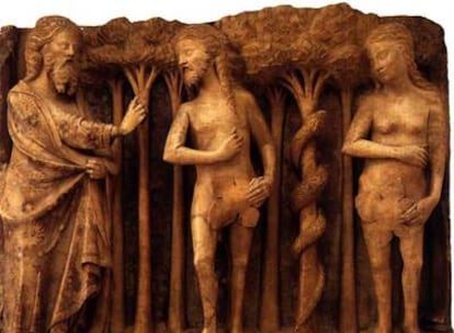 &#39;La reprobación de Adán y Eva&#39; (siglo XIV), de Bartolomeu Rubio, en el Museo de Bellas Artes de San Francisco.