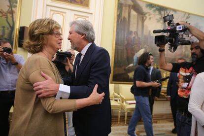 Irene Rigau i el ministre d&#039;Educaci&oacute;.