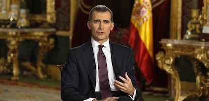 El rey Felipe VI se dirige a los espa&ntilde;oles en su segundo mensaje de Navidad.